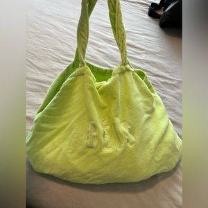 LIMITED EDITION BEIS Terry Towel Tote in Citron EUC